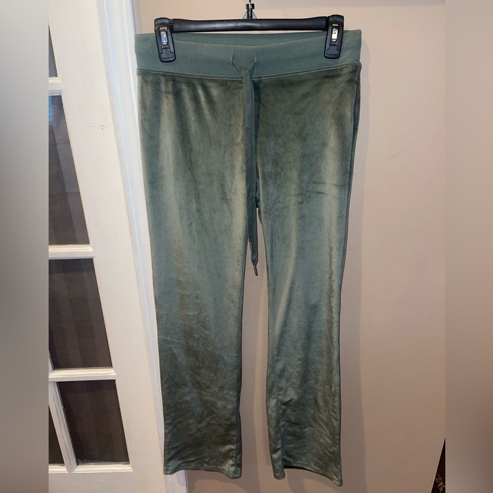 Aerie velour Green Lounge Pants bootcut pants woman’s size small